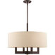 Cresthaven 4 Light 24 inch Bronze with Antique Brass Accents Chandelier Ceiling Light