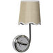 Ariel Wall Sconce Wall Light in Polished Nickel