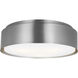 Drew & Jonathan Dartmore 3 Light 18 inch Brushed Nickel Flush Mount Ceiling Light, Large