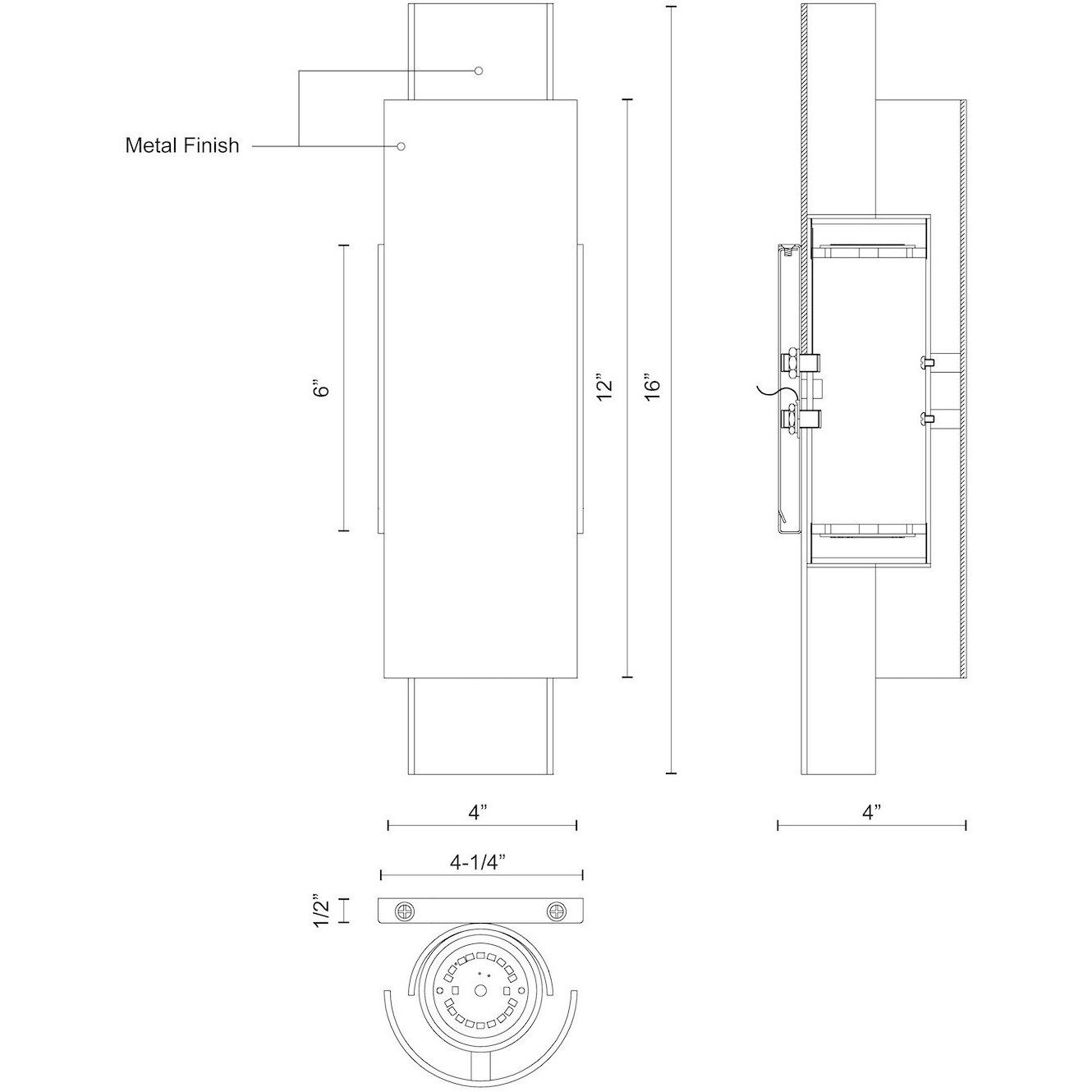 Dela Wall Sconce Wall Light in White and Silver