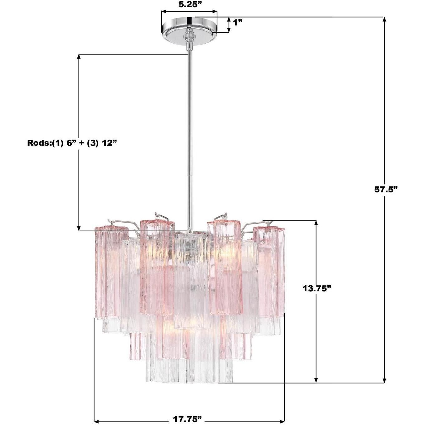 Addis 4 Light 17.75 inch Polished Chrome Mini Chandelier Ceiling Light in Spring