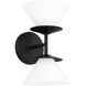 Tremolo 2 Light 7.75 inch Matte Black and Champagne Gold Vanity Light Wall Light