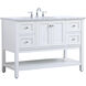 Metropolis 48 X 22 X 34 inch White Vanity Sink Set