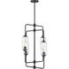 Holton 4 Light 20 inch Matte Black Chandelier Ceiling Light