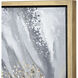 Bowie Bloom I Gray with Gold Framed Wall Art
