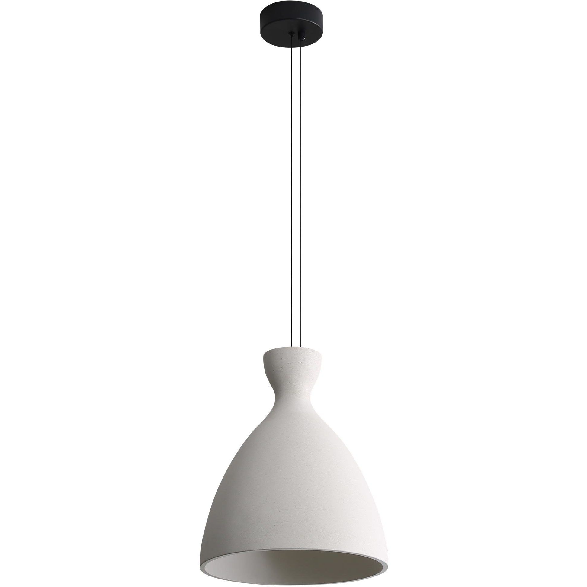 Aethera Pendant Ceiling Light in White Sandstone Cement