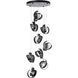 Riza 9 Light 21.1 inch Ink Pendant Ceiling Light