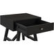 Calais 24 X 24 inch Black Nightstand