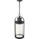 Roundhouse 1 Light 9.25 inch Black Outdoor Chain Mount Ceiling Fixture