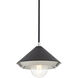 Marnie 1 Light 8 inch Polished Nickel Pendant Ceiling Light in Polished Nickel and Black