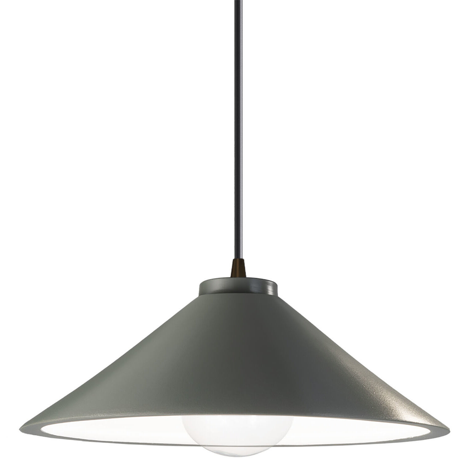 Radiance Collection 1 Light 11.75 inch Pewter Green with Dark Bronze Pendant Ceiling Light