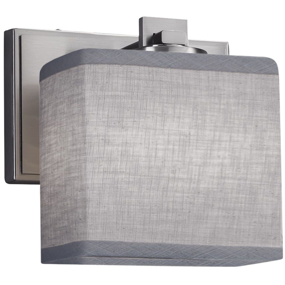 Textile 1 Light 7 inch Brushed Nickel ADA Wall Sconce Wall Light, Era Family, Choices
