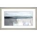 Moody Coast Blue and Black and Gray and White Framed Art