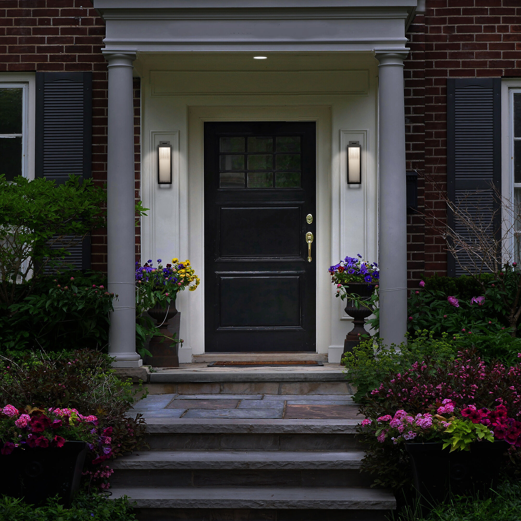 Amherst LED 18 inch Black Outdoor Wall Light, dweLED