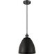 Ballston Dome LED 9 inch Matte Black Mini Pendant Ceiling Light