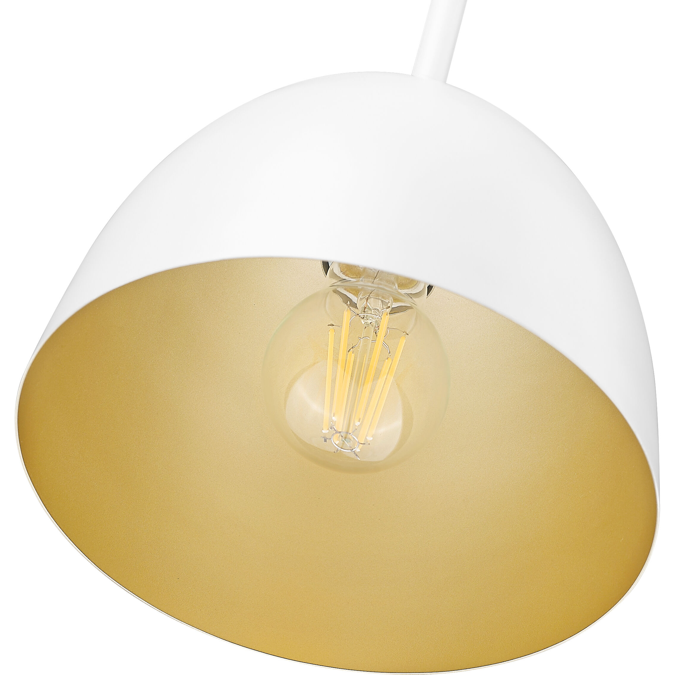 Vega 1 Light 8 inch Matte White Pendant Ceiling Light