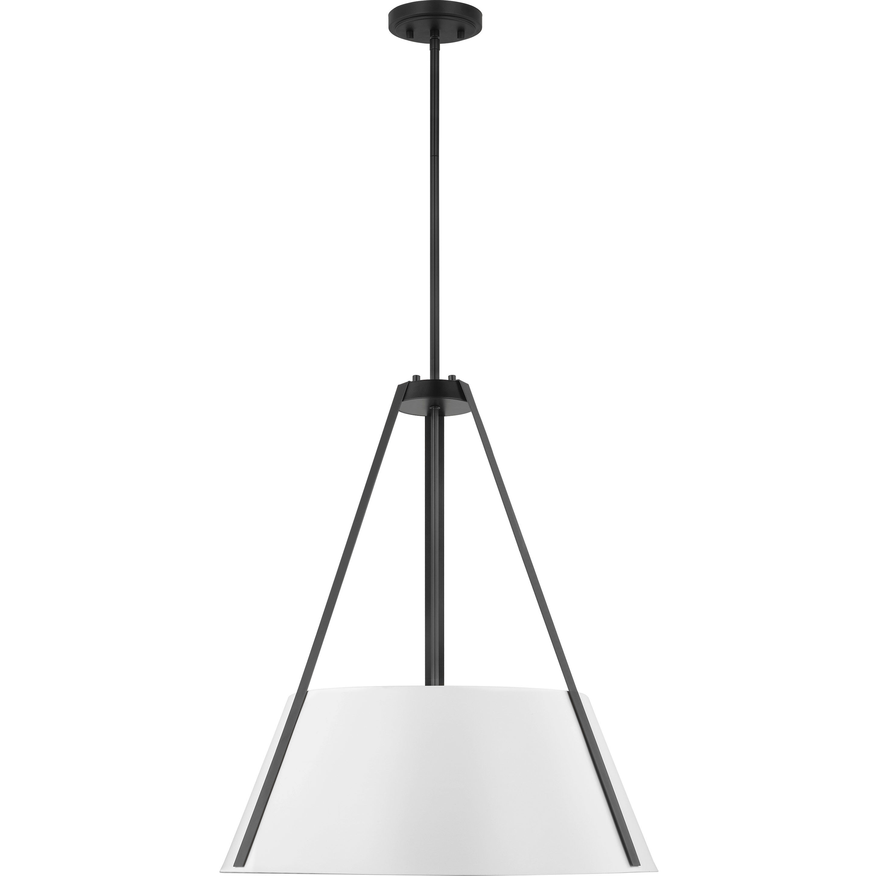 Brewster 3 Light 22 inch Black Pendant Ceiling Light