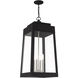Oslo 4 Light 14 inch Black Outdoor Pendant Lantern