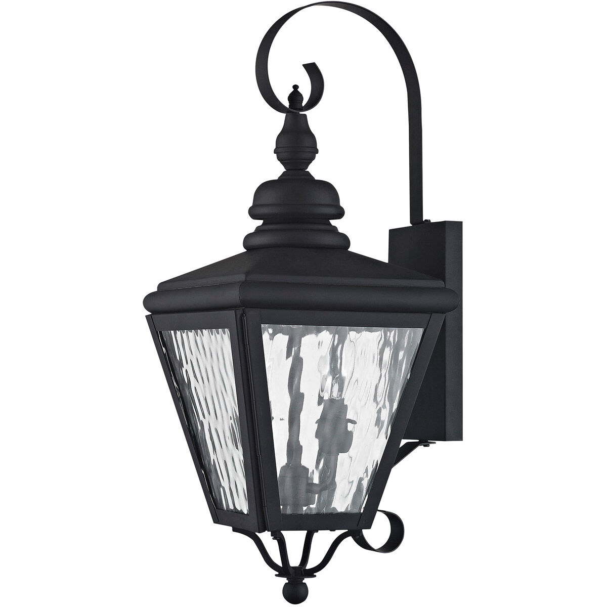 Cambridge 2 Light 22 inch Black Outdoor Wall Lantern