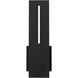 Slot LED 15 inch Sand Black Outdoor Wall Sconce