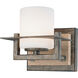 Compositions 1 Light 8 inch Aged Patina Iron Bath Light Wall Light