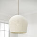Natalia 1 Light 16.75 inch Aged Brass Pendant Ceiling Light