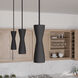 Zola 1 Light 4 inch Flat Matte Black Pendant Ceiling Light, Mini