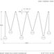 Noble 6 Light 82 inch Antique Brass Multi-Drop Chandelier Ceiling Light