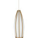 Parish 1 Light 5.5 inch White/Antique Brass/Silver Multi-Drop Pendant Ceiling Light