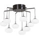 George's Web LED 19.75 inch Bronze W/Gold Dust Chandelier Ceiling Light