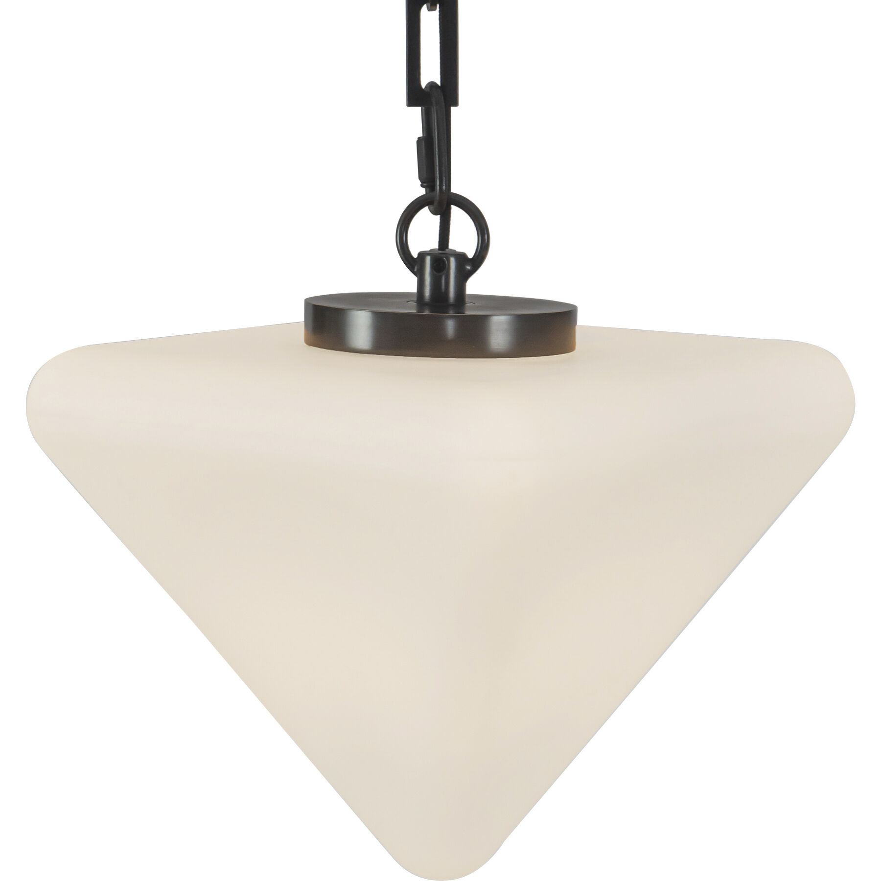 Mineral 10 inch Urban Bronze and Matte Opal Glass Chandelier Ceiling Light in Opal Glass Shade