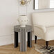 Rimma Bone Inlay Side Table in Black and White