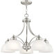 Somerset 5 Light 25 inch Brushed Nickel Chandelier Ceiling Light