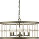 Lattimore 5 Light 22 inch Aged Brass Chandelier Ceiling Light, Design Series