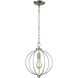Williamsport 1 Light 11 inch Brushed Nickel Mini Pendant Ceiling Light