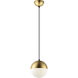 Half Moon 1 Light 7.75 inch Mini Pendant