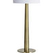 Sarai 26 inch 100 watt Antique Brushed Brass Table Lamps Portable Light, Set of 2