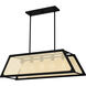 Syrah 5 Light 36 inch Matte Black Island Light Ceiling Light