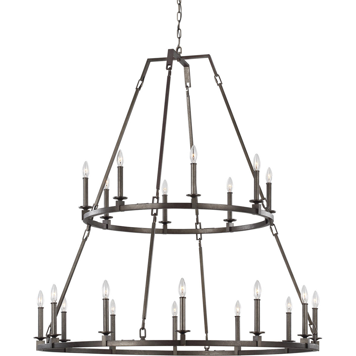 Sean Lavin Landen 20 Light 48 inch Smith Steel Chandelier Ceiling Light