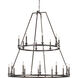Sean Lavin Landen 20 Light 48 inch Smith Steel Chandelier Ceiling Light