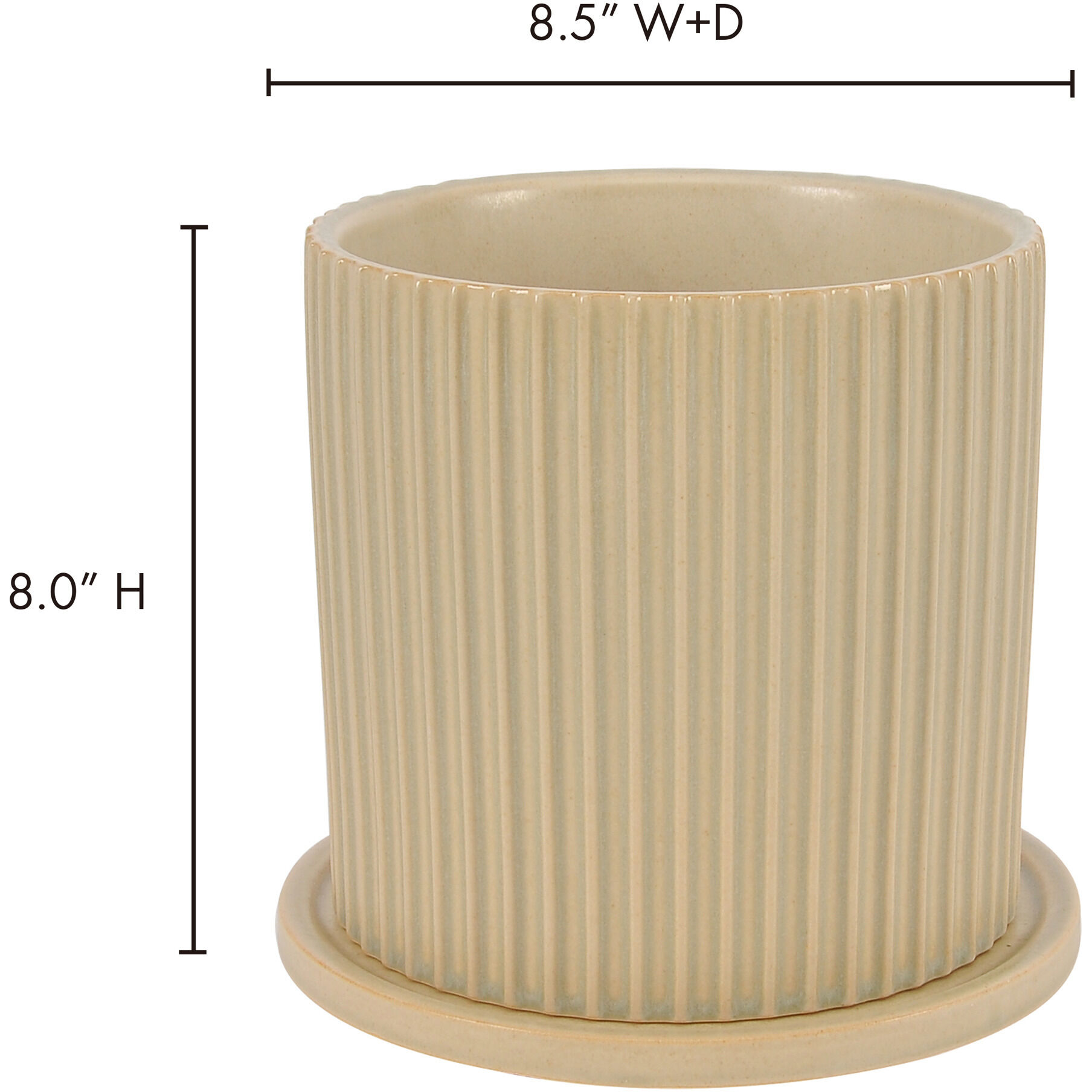 Kuhi Beige Planter, Large