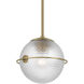 Luniva 1 Light 9 inch Legacy Brass Mini Pendant Ceiling Light