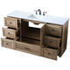 Soma 60 X 19 X 34 inch Natural Oak Vanity Sink Set