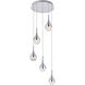 Amherst LED 14.5 inch Chrome Chandelier Ceiling Light