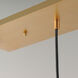 Torch LED 28 inch Satin Brass Linear Pendant Ceiling Light