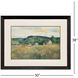 Landscape Charm Green and Blue and Brown Framed Art