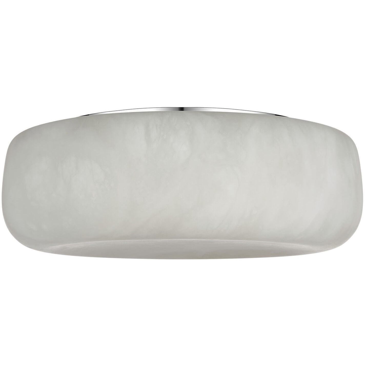 Kelly Wearstler Formosa LED 17 inch Alabaster and Polished Nickel Flush Mount Ceiling Light