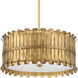 Valdaz 3 Light 18 inch Brushed Luxe Gold Pendant Ceiling Light, Large