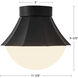 Alora Mood Shelton 1 Light 11.38 inch Matte Black Semi-Flush Mount Ceiling Light