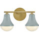 Haddie LED 14.5 inch Seafoam Bath Light Wall Light